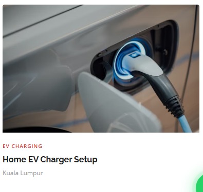 EV electric car charger installation Malaysia