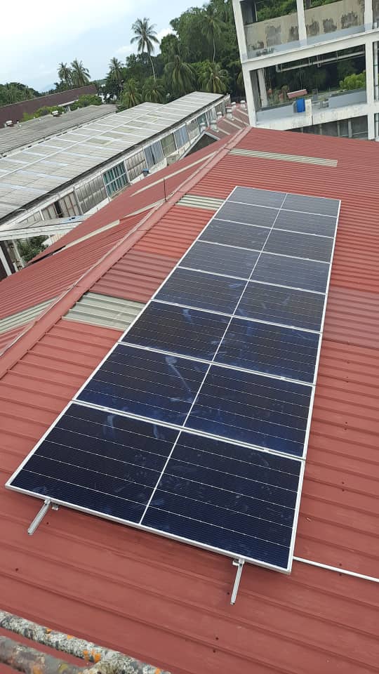 4kW research centre rooftop solar system Kedah Malaysia